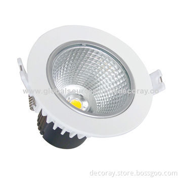 COB LED Downlight, Eco-friendly and Energy-saving, Adopts High Brightness, Low Decay, 110-240V AC